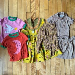 Misha And Puff bundle Kids Shirts, Dress, and Skirt - all Cotton 5-6 years